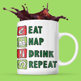 Eat Nap Drink Repeat 🦐💤 – Coffee Mug