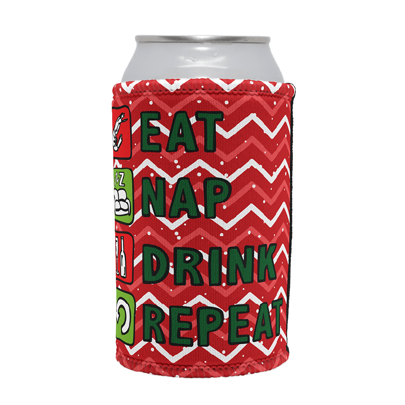 Eat Nap Drink Repeat 🦐💤 – Stubby Holder