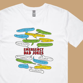 Emergency Dad Jokes 🚨 – Mens T Shirt