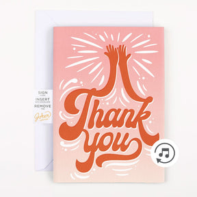 Endless High-Pitched Thank You 🍦🔊 - Joker Greeting Prank Card (Glitter + Sound)