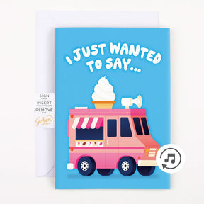 Endless Thank You Ice Cream Truck 🍦🔊 - Joker Greeting Prank Card (Glitter + Sound)