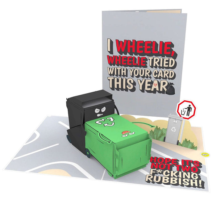 F*cking Rubbish 🗑🔥💅 - 3D Inappropriate Greeting Card