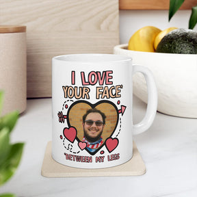 Face Between My Legs 🙈 - Personalised Coffee Mug