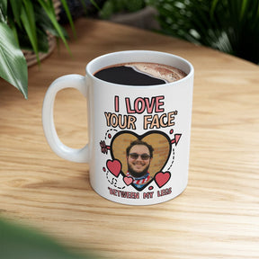 Face Between My Legs 🙈 - Personalised Coffee Mug