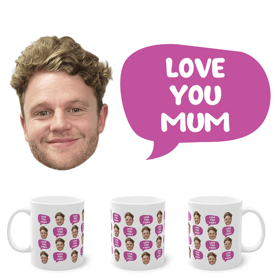 Face Love you mum - Personalised Coffee Mug