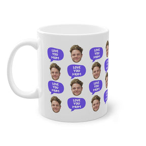 Face Love you mum - Personalised Coffee Mug