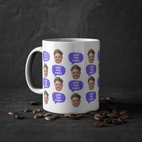 Face Love you mum - Personalised Coffee Mug