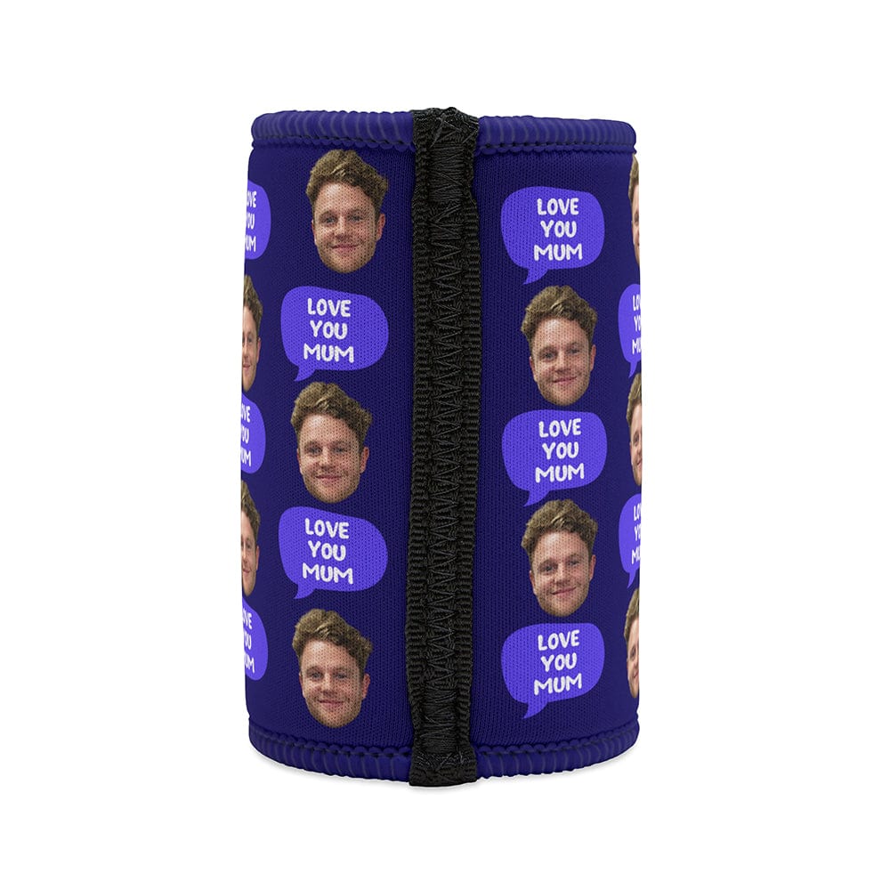 Face love you mum - Personalised Stubby Holder