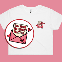 Fanny Flutter 🦋 – Women's Crop Top