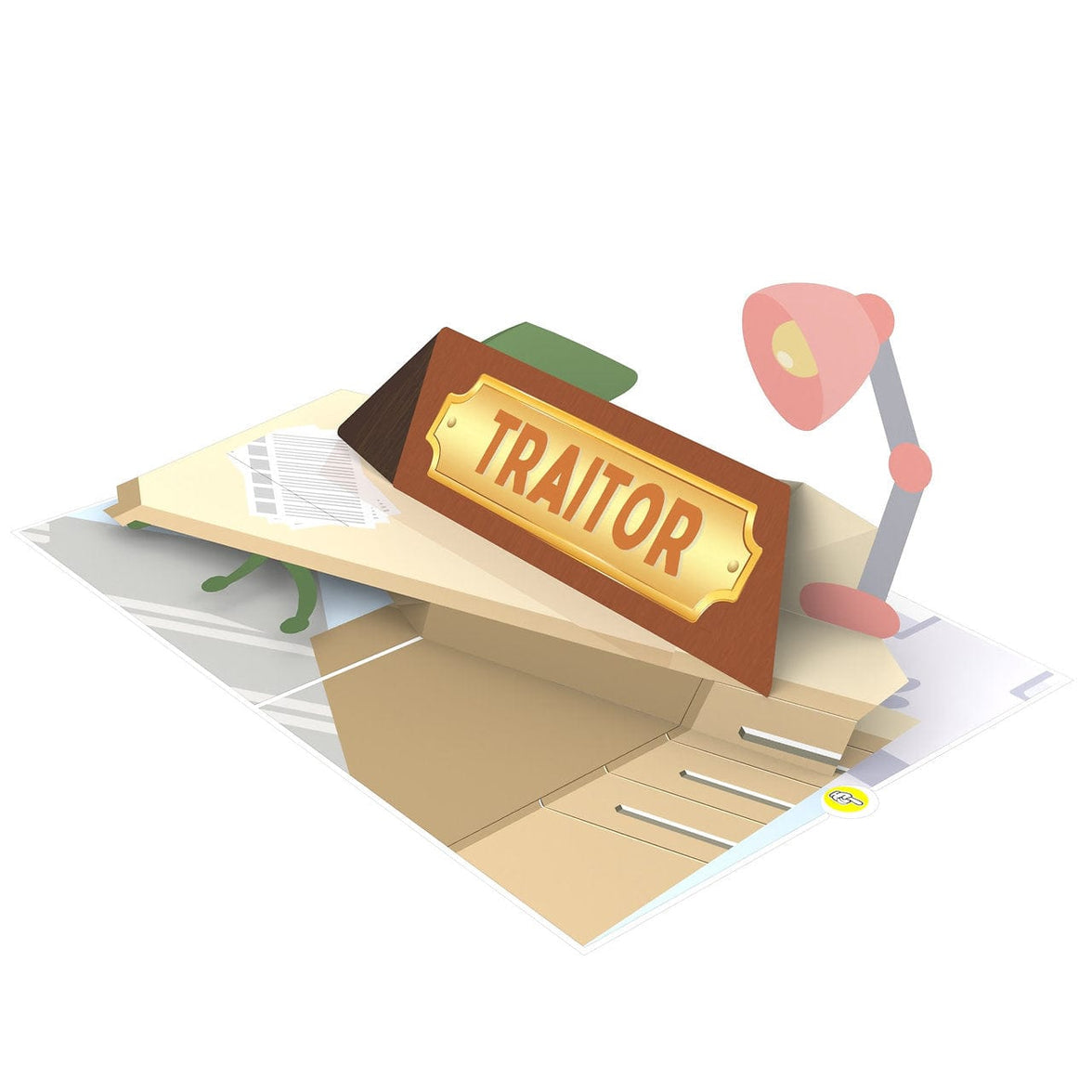 Farewell Traitor 🐍📢 - 3D Inappropriate Greeting Card