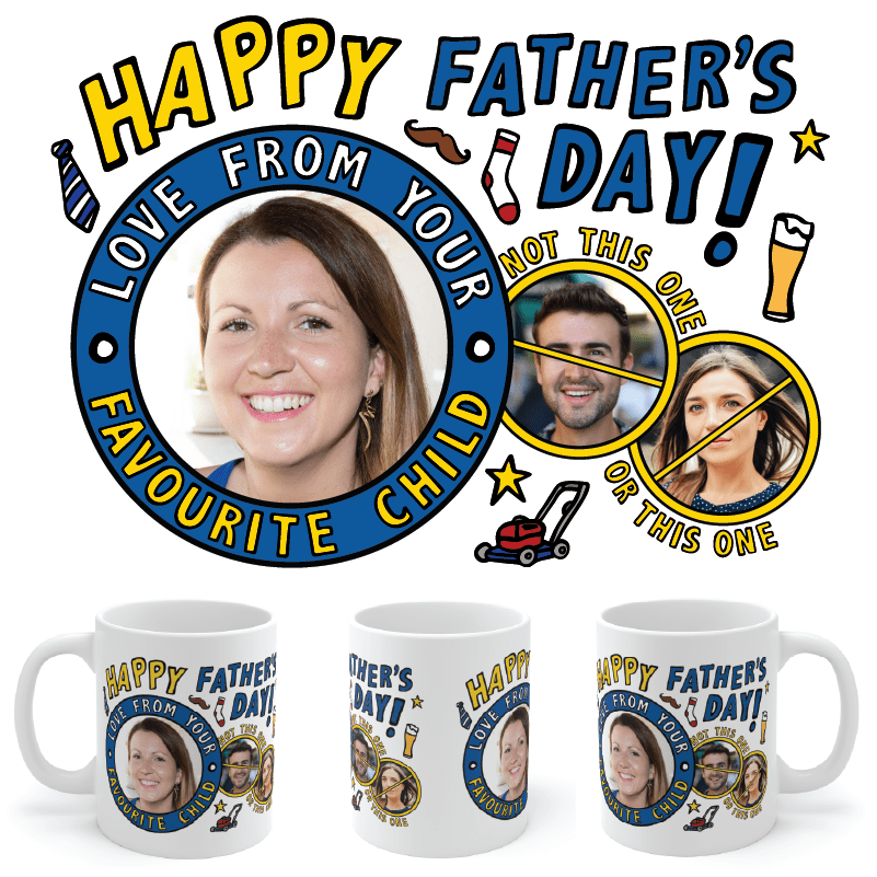 Favourite Child Father's Day 🏆 - Personalised Coffee Mug