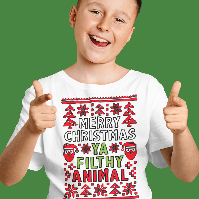 Filthy Animal Christmas 🎅- Youth T Shirt
