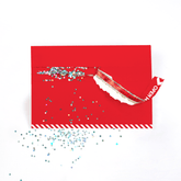 Glitter Trap Envelope Red ✨ - Joker Greeting Prank