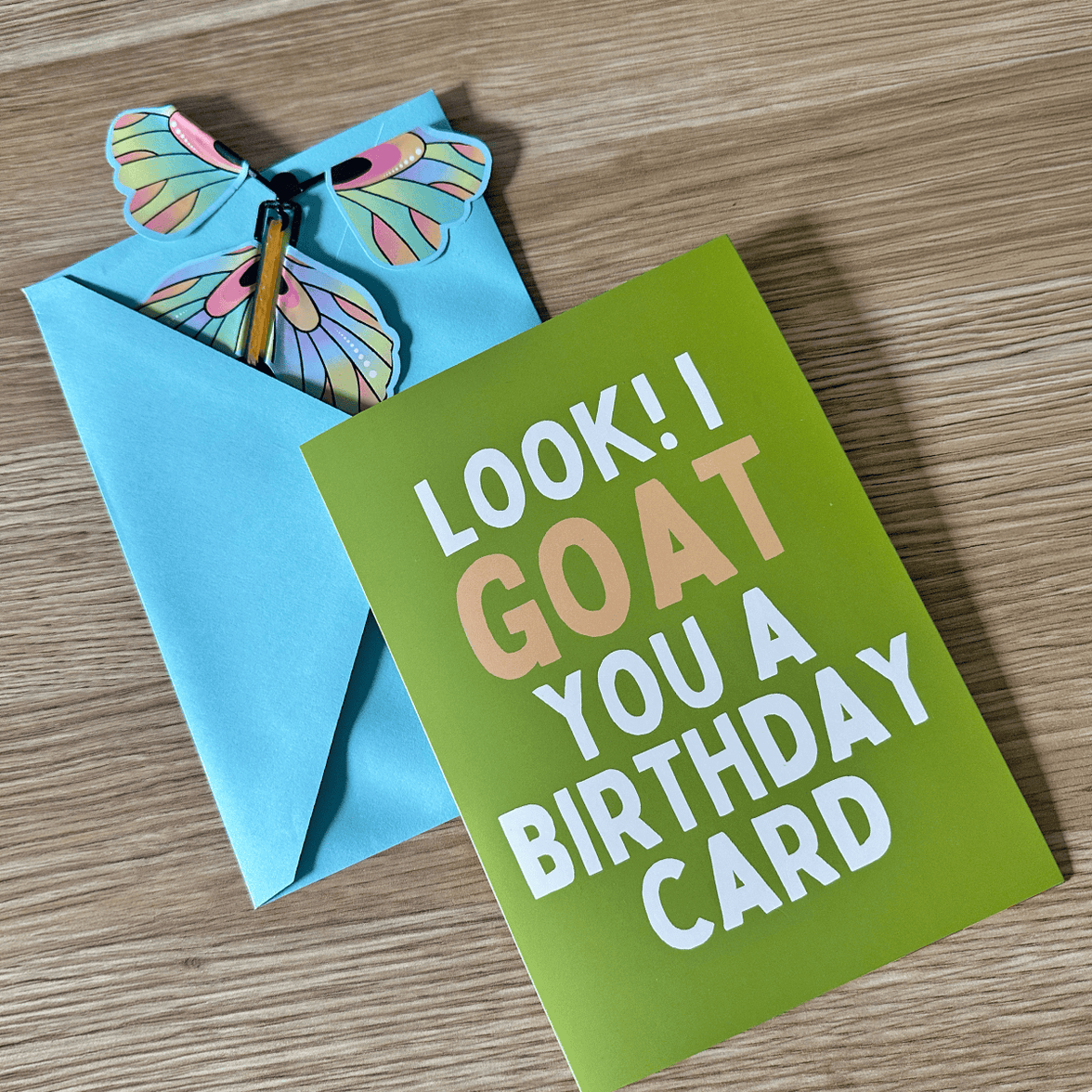 Goat You a Birthday Card 🐐🎂 - Scream & Shake Prank Card (Includes Butterfly Card Prank)