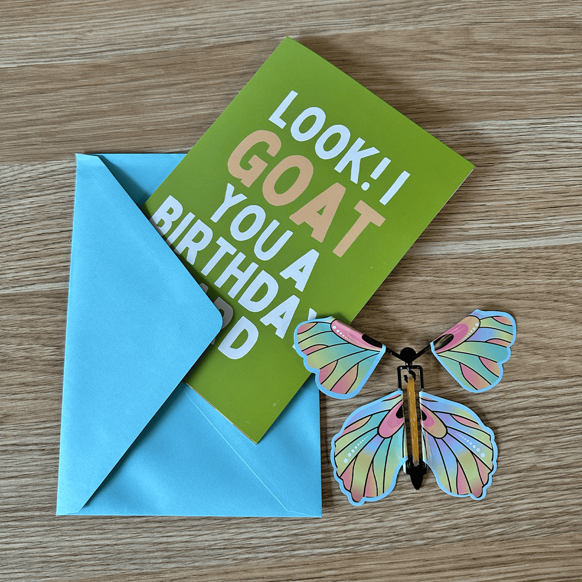 Goat You a Birthday Card 🐐🎂 - Scream & Shake Prank Card (Includes Butterfly Card Prank)