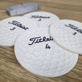 Golf Balls & Putter - 3D Coaster Set ❄️🍻