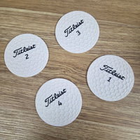 Golf Balls & Putter - 3D Coaster Set ❄️🍻