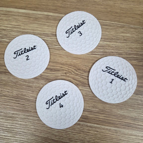 Golf Balls & Putter - 3D Coaster Set ❄️🍻