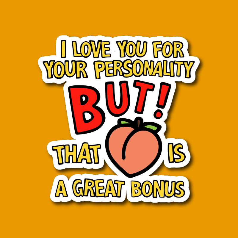 Great Peach 🍑 – Sticker