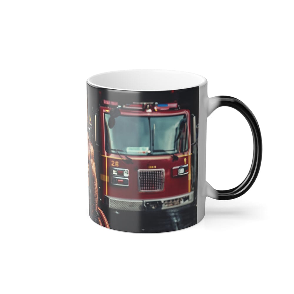 Heat Reveal Mug - Sexy Firefighter Face upload