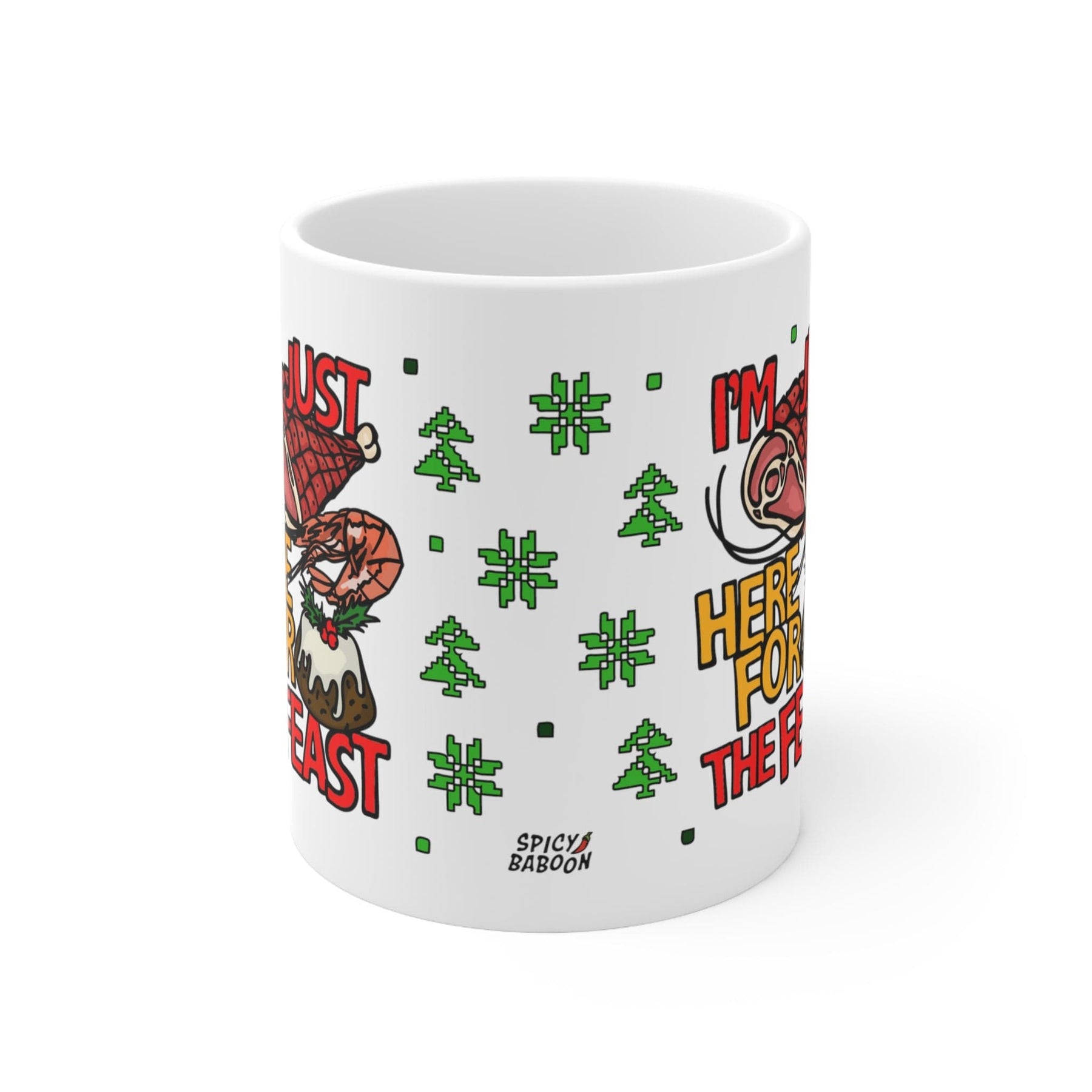 Here For The Feast 🦐🎄🐖 - Coffee Mug