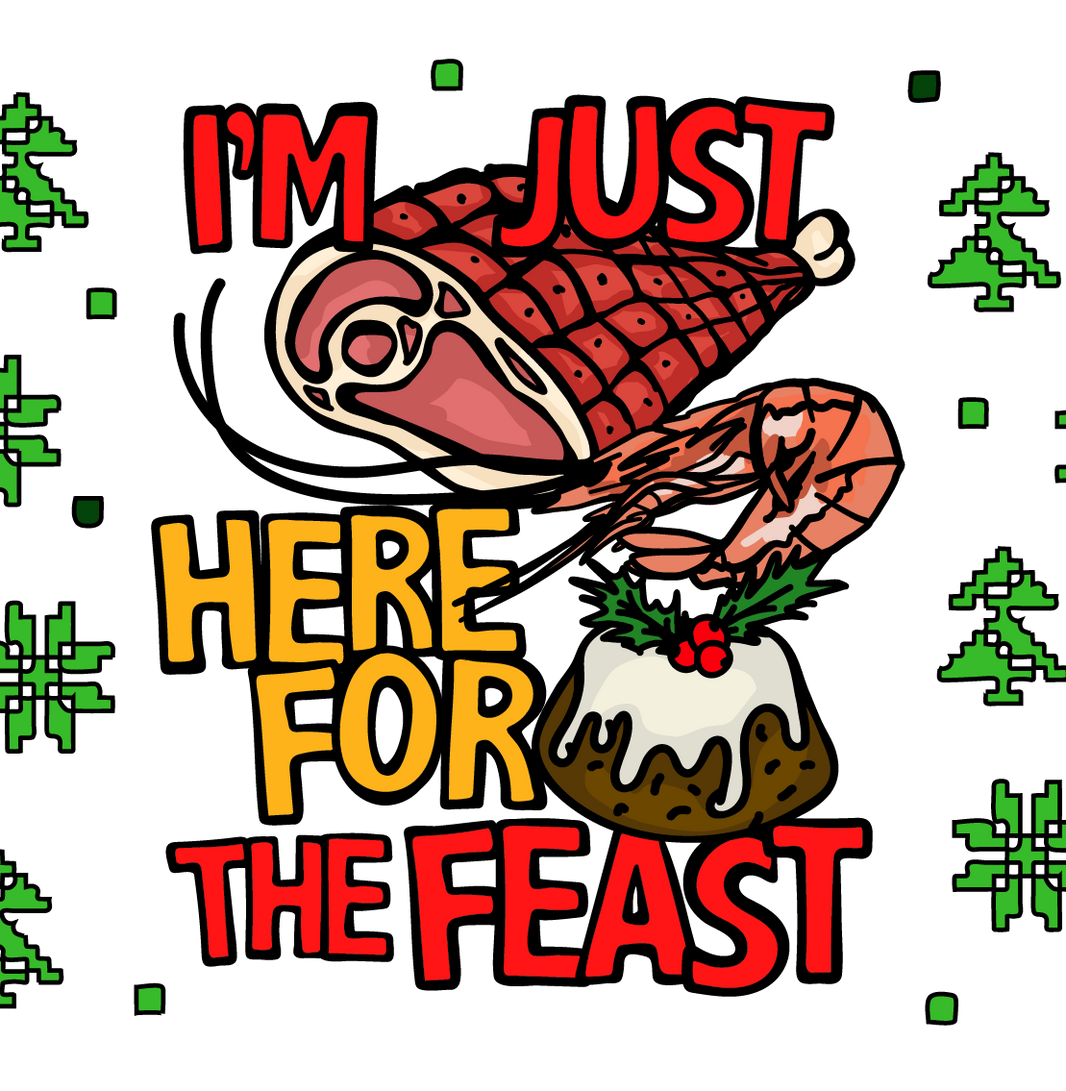 Here For The Feast 🦐🎄🐖 - Coffee Mug