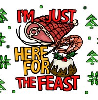 Here For The Feast 🦐🎄🐖 - Coffee Mug