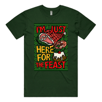 Here For The Feast 🦐🎄🐖 - Men's T Shirt