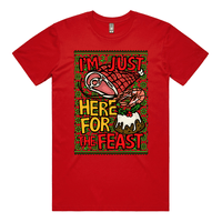 Here For The Feast 🦐🎄🐖 - Men's T Shirt