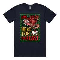 Here For The Feast 🦐🎄🐖 - Men's T Shirt