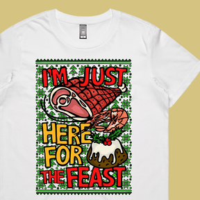 Here For The Feast 🦐🎄🐖 - Women's T Shirt