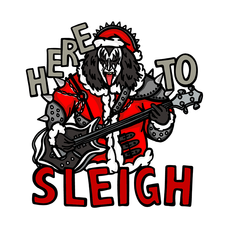 Here To Sleigh 🎅🤘 - Coffee Mug