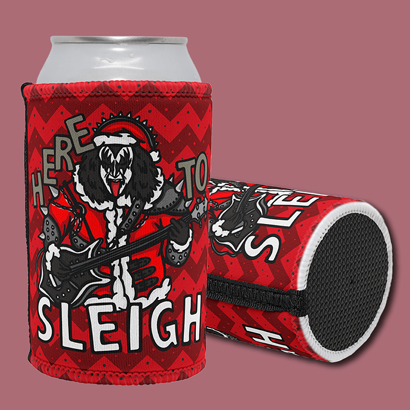 Here To Sleigh 🎅🤘 - Stubby Holder