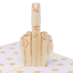 Hey, FU 👋🏻🖕🏻- 3D Inappropriate Greeting Card