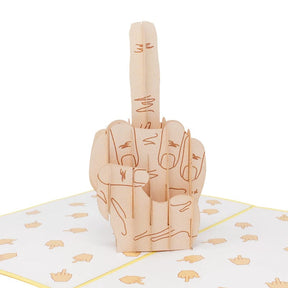 Hey, FU 👋🏻🖕🏻- 3D Inappropriate Greeting Card