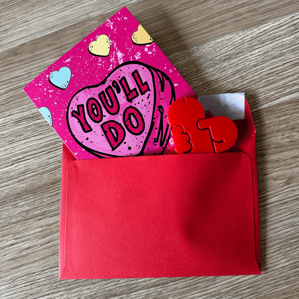 HJ Heart ❤️🍆 - Card Insert / Flower Attachment