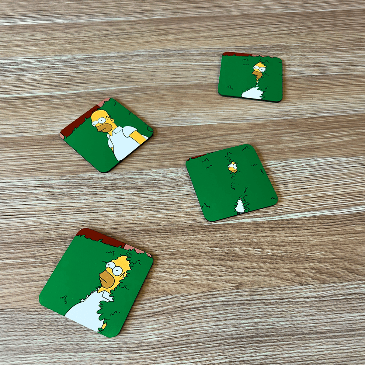 Homer Bush Set (4 pack) - Coaster Set 🌲😐