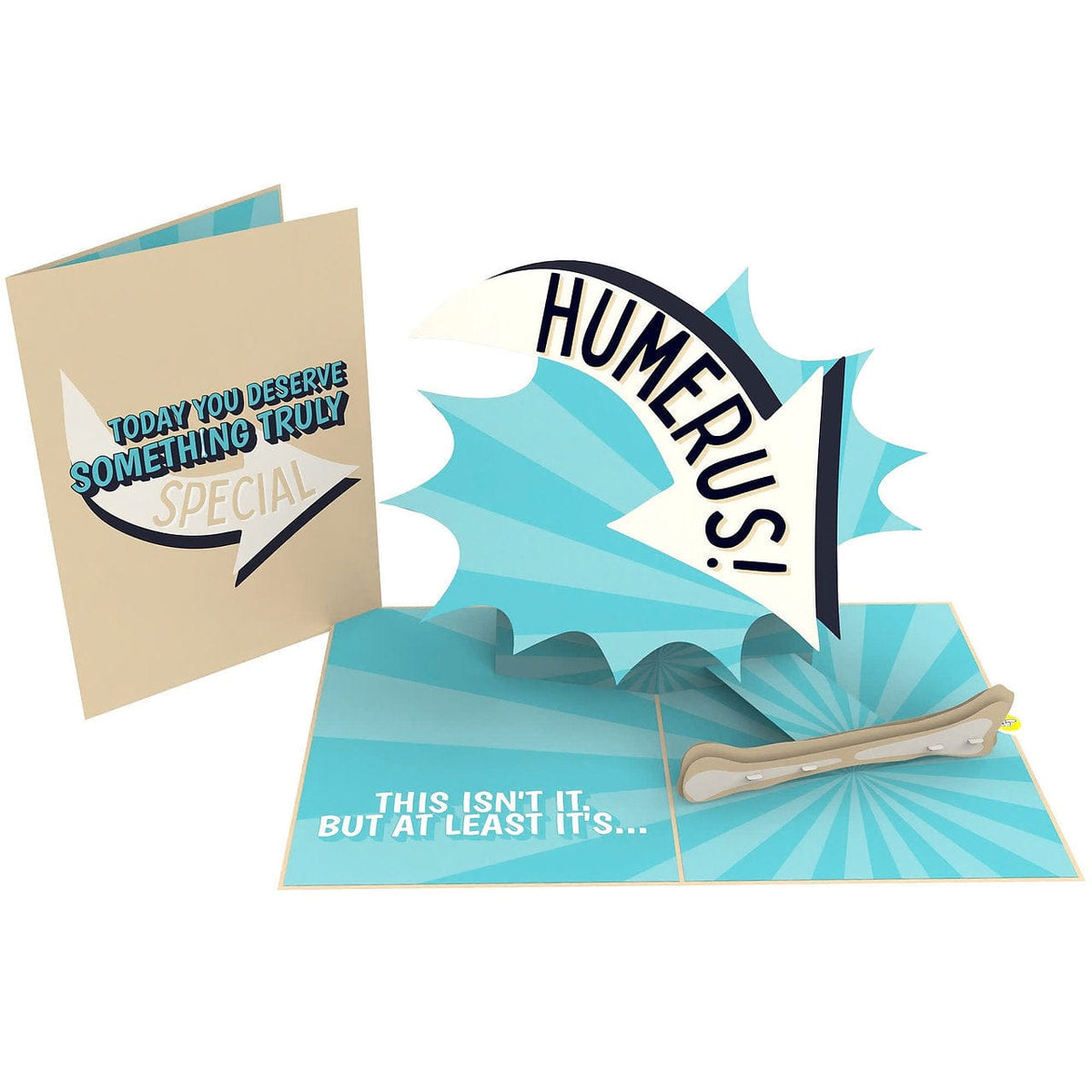 Humerus Joke ☠️😂 - 3D Inappropriate Greeting Card