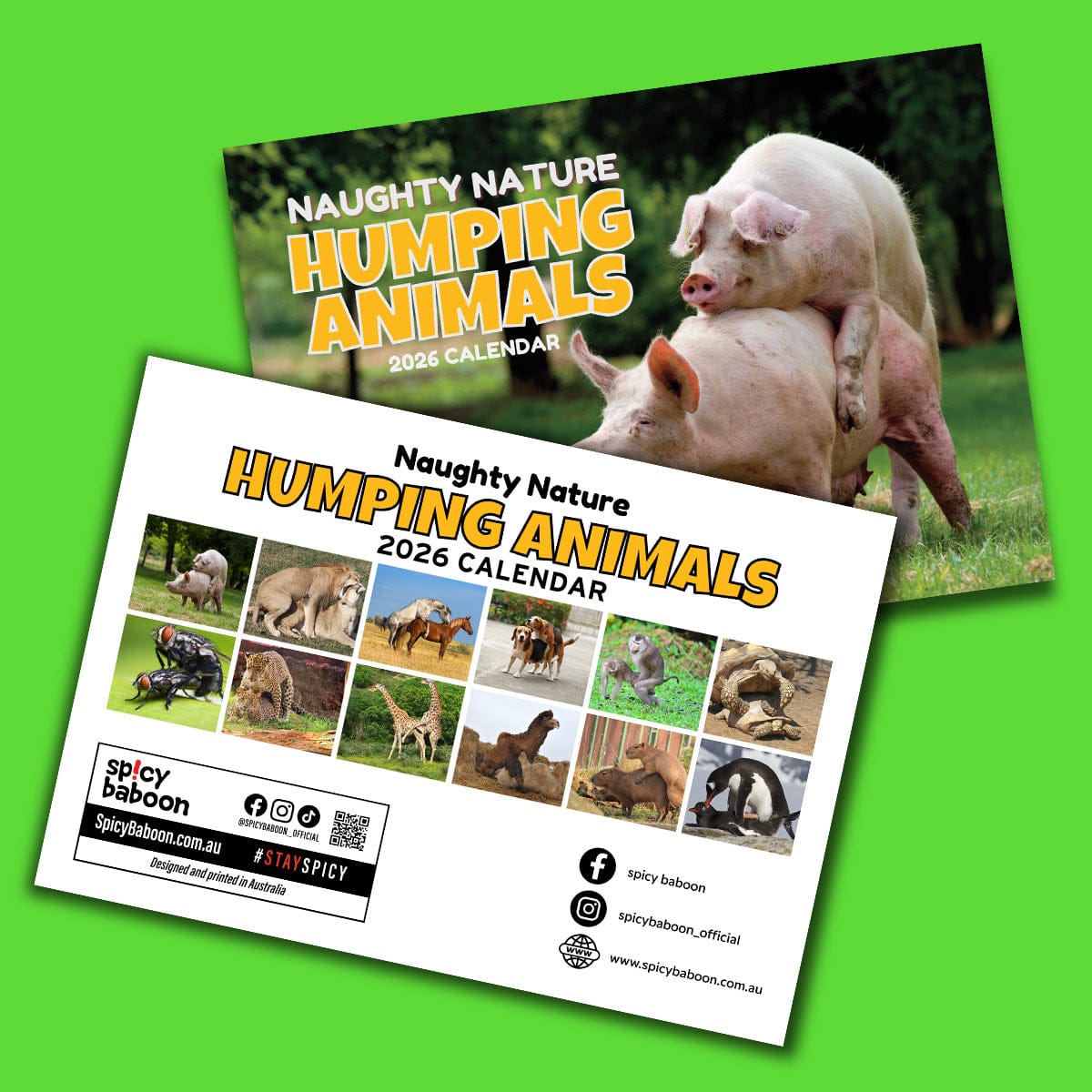 Humping Animals 🐦🐝 - 2026 Calendar