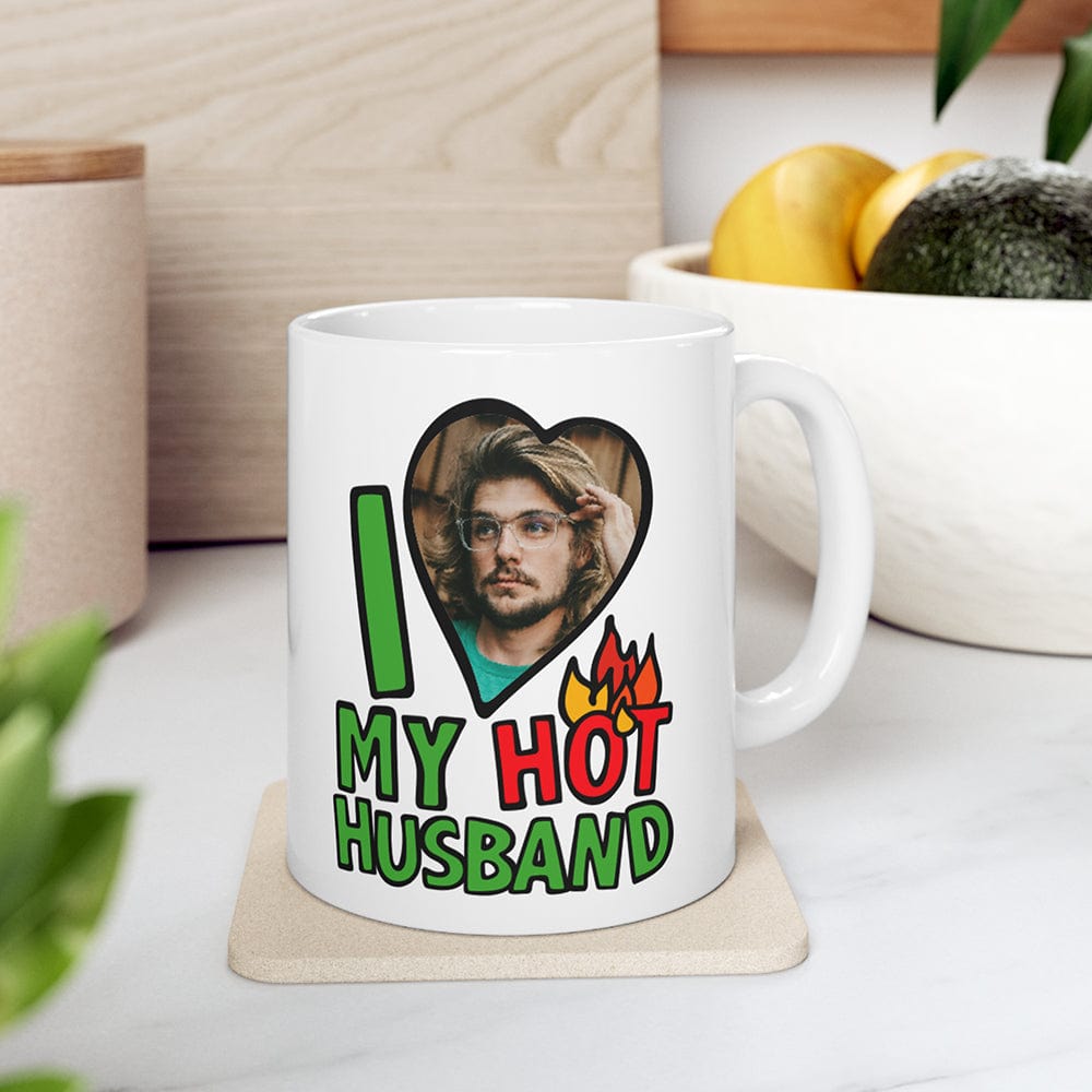 I Love My Hot Husband ❤️‍🔥 - Personalised Coffee Mug