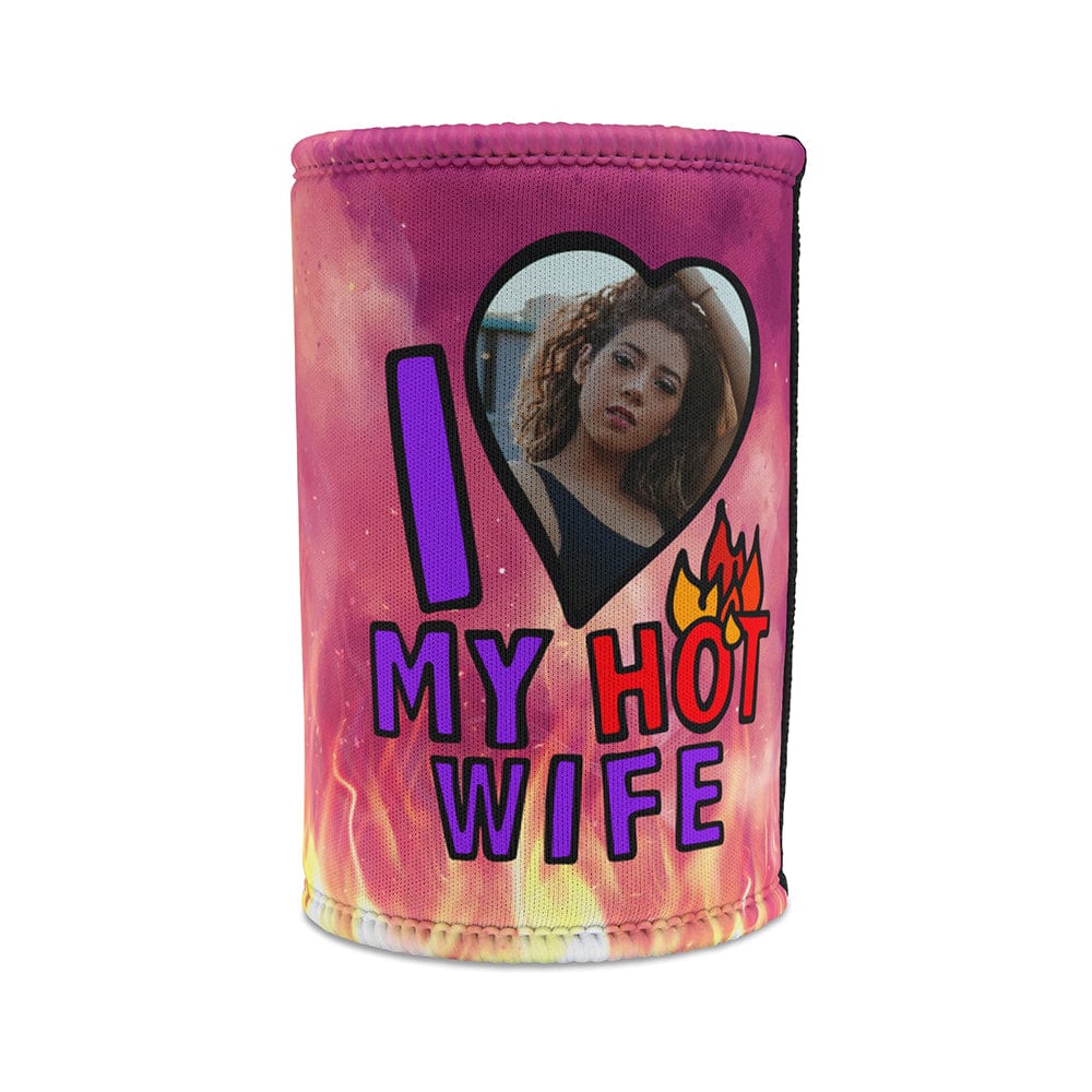 I Love My Hot Wife ❤️‍🔥 - Personalised Stubby Holder