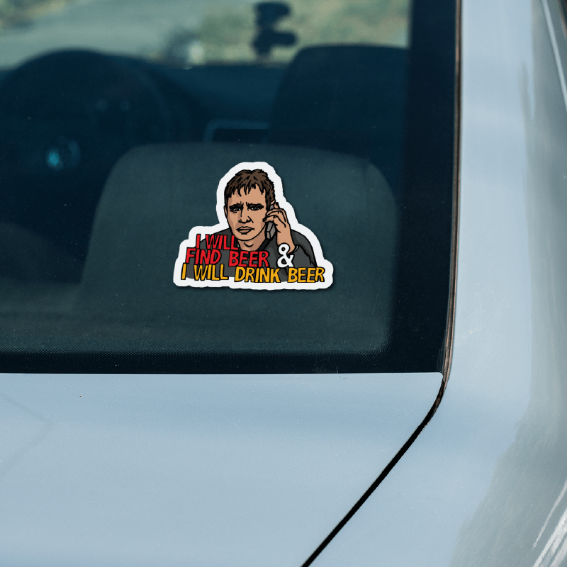 I will find beer 🔭🍻 - Sticker