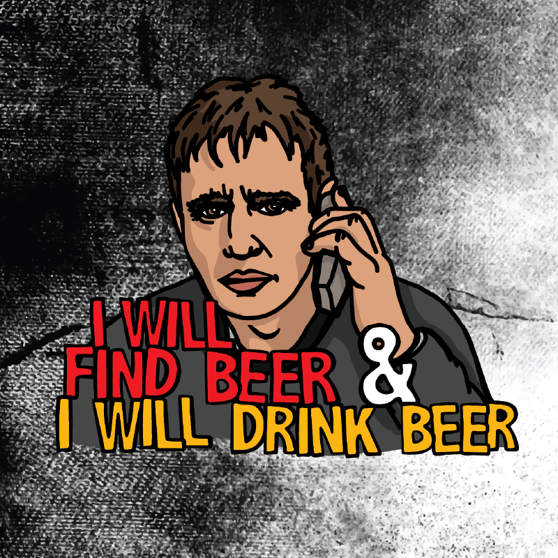 I will find beer 🔭🍻 - Stubby Holder