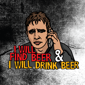I will find beer 🔭🍻 - Stubby Holder