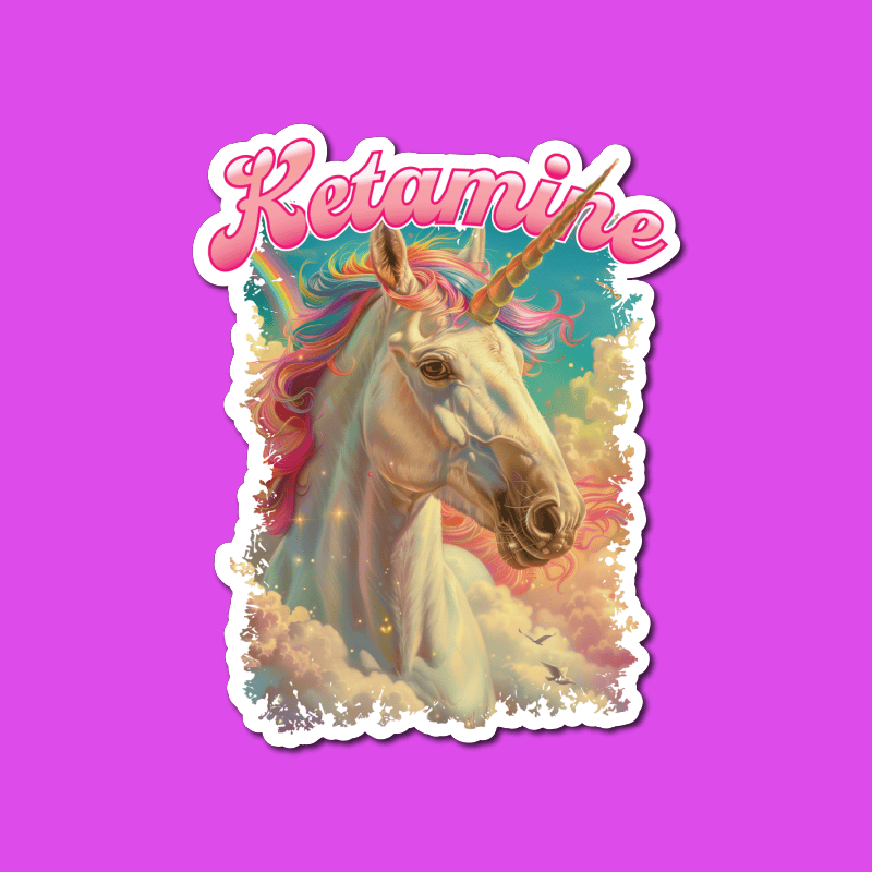 Ketamine Unicorn 💉🦄 - Sticker