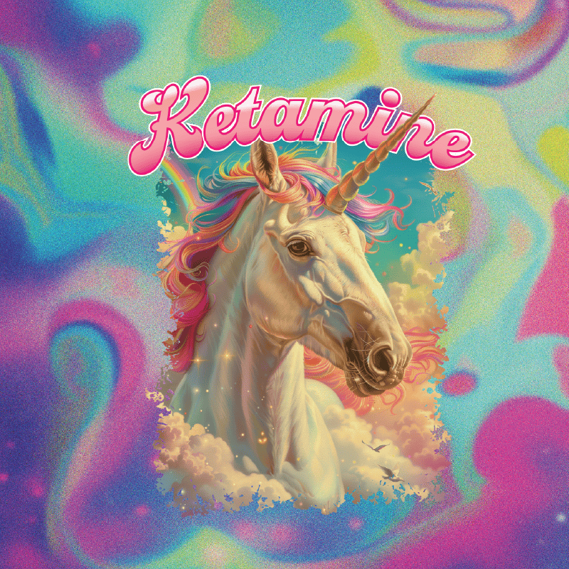 Ketamine Unicorn 💉🦄 - Stubby Holder