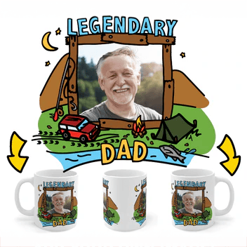 Legendary Dad (Outdoors) 🏕 - Personalised Coffee Mug
