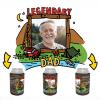 Legendary Dad (Outdoors) 🏕 - Personalised Stubby Holder