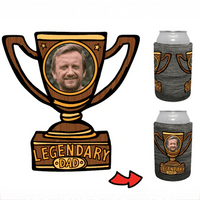 Legendary Dad (Trophy) 🏆 - Personalised Stubby Holder