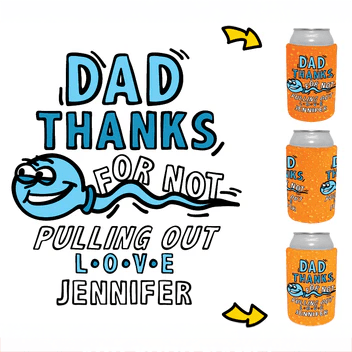 Lucky Shot 💦 - Personalised Stubby Holder